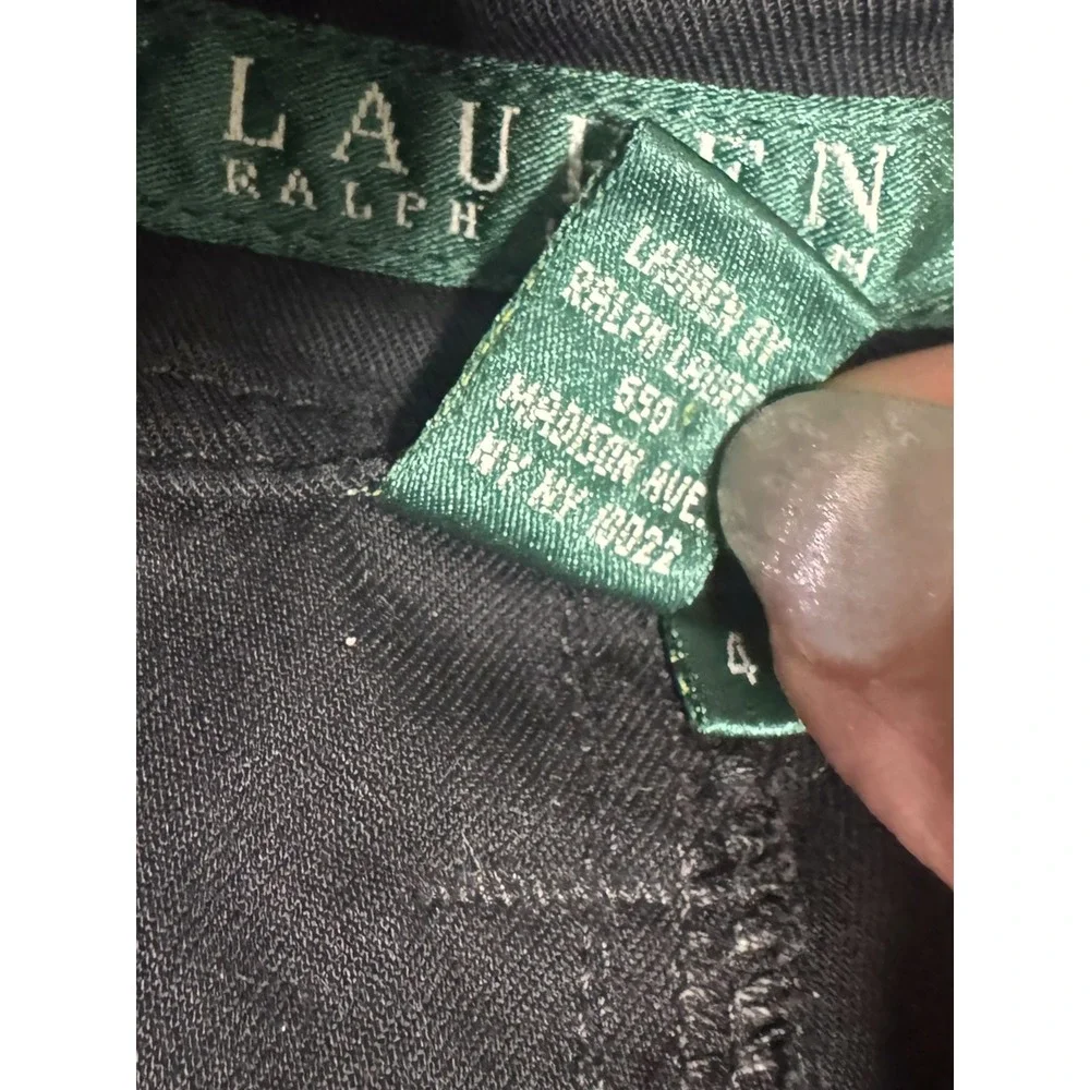 Ralph Lauren LRL Black Cargo Pants Utility Straight Leg Cotton Blend s4 Gorpcore